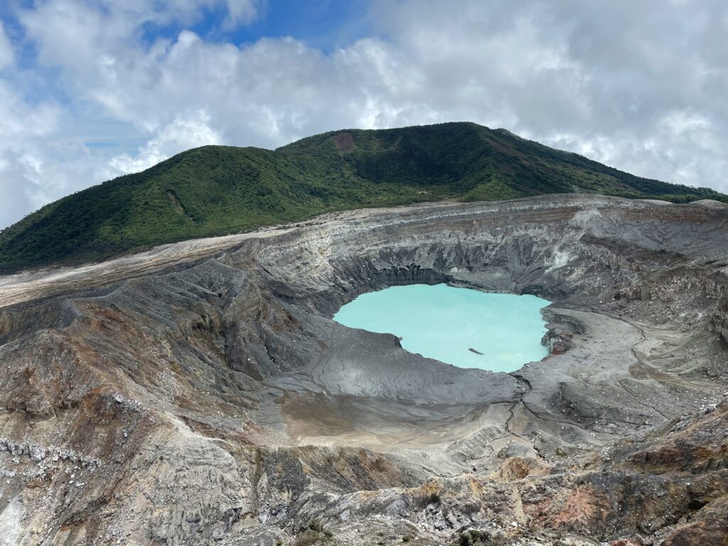 Volcano and hot springs