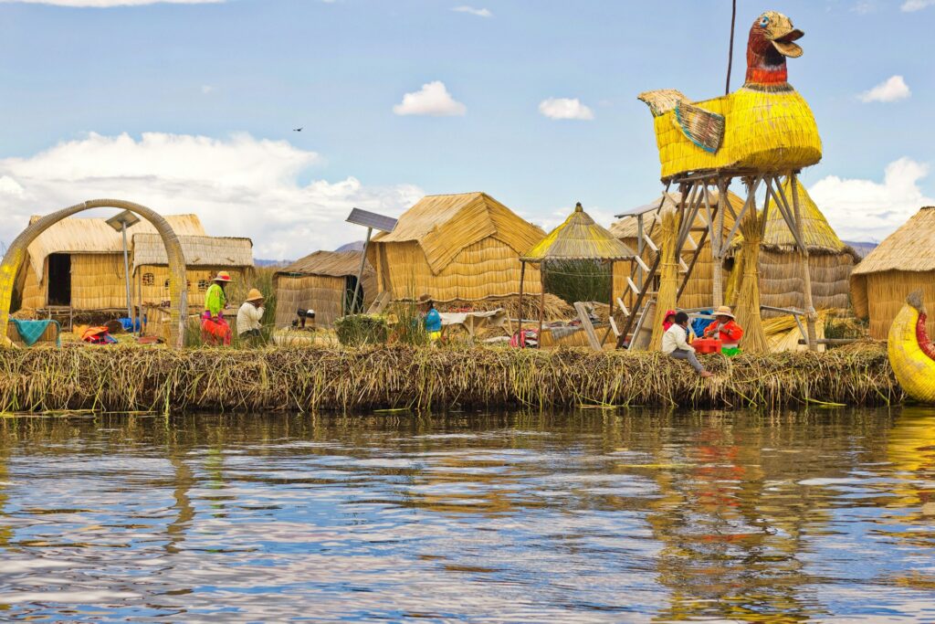 Uros on Lake Titicaca