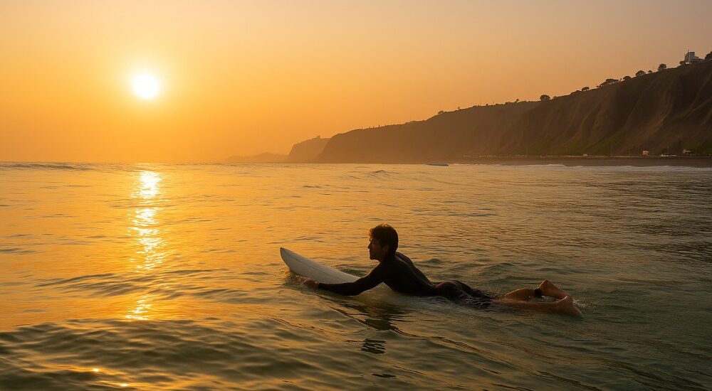 surfing in Peru